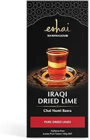 Eshai Iraqi Dried Lime Tea (Numi Basra) - Pure Dried Limes - 100g Box Loose Leaf Fruit Tisane