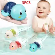 3PCS Baby Bath Toys - Cute Clockwork Swimming Turtles | Pool & Beach Fun