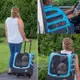 美國 Pet Gear 寵物拉桿車-多功能五合一大型手拉車 I-GO2(PG-1280)Traveler Plus Rolling Pet Carrier