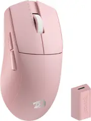 Redragon M916 PRO 3-Mode Wireless Gaming Mouse Hype-Speed 4K Polling Rate 49G Ultra-Light 26K DPI, Pink