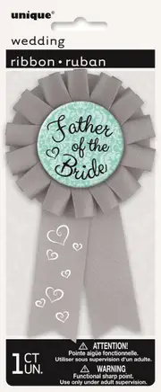 Father of the Bride Badge Wedding Party Gift Present Dad Accessories Supplies