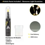 Touch Up Paint For Scania All Models 1396013 Zementgrau With Polish Paste