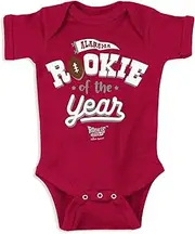 Alabama Football Fans. Rookie of The Year Cardinal Onesie or Toddler Tee (NB-7T)