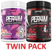 NEXUS SPORTS PER4M PREWORKOUT | TWIN PACK | ENERGY PUMP FOCUS STIMULANT PERFORM