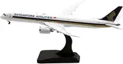 Pre-Built Model Aircraft 1:400 17CM Luxury Model Collectible Airplanes for Singapore Airlines B787-10 9V-SCM Flaps Static Replica Aircraft Miniature Airplane Model