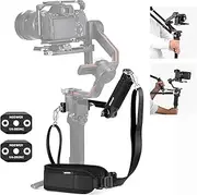 NEEWER RS4 RS3 RS2 Adjustable Sling Handle Grip and 5.9ft/180cm Shoulder Neck Strap Set with Mini NATO Rail, Compatible with DJI RS4 RS4 Pro RS3 RS3 Pro RS2 RSC2 Ronin-S Ronin-SC, ST49+GA019