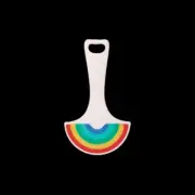 Removable Shopping Trolley Key Token suits Coles, Aldi, Woolies Rainbow