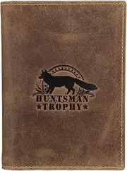 [Greenburry] Vintage Huntsman Trophy Leather ID Folder Document Folder Hunting Licence Case BV-328B-HT-Fox Fox