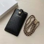 CHANEL COCO CRUSH VIP Novelty Smartphone Case Card Pocket BLACK NEW From JAPAN