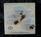 Set 4 Cordon Bleu Ramekins Catherine Collection 90012 fruit olives FREE SHIP