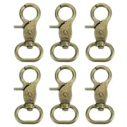 6Pcs Swivel Snap Hook, 20mm(3/4") Trigger Snap Claw Lanyard Clip, Bronze