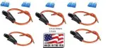 (5 PC) 12 GAUGE ATC FUSE HOLDER IN-LINE WITH (5 PC) 15 AMP FUSE Made in USA
