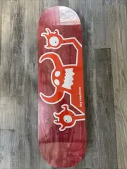 TOY MACHINE ORIGINAL MONSTER SKATEBOARD DECK-8.5 Orange/Red