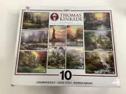 Vintage Thomas Kinkade 10 Jigsaw Puzzles Collector's Edition Ceaco Sealed Rare