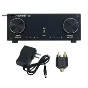 Lossless Audio Switcher 4 In 4 Out Selector Switch Hifi Audio Signal Adapter