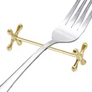 Knife Fork Chopstick Holder Metal Plum Shape Chopstick Pillow Stainless Steel