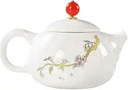BAWHO Exquisite European Style High-Grade White Porcelain Handmade Art Kung Fu Teapot Single Pot Home Use Bubble Teapot