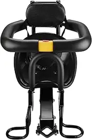 Safe Child ycle Seat Bike Fro Baby Seat dle with Foot Pedals Support Back Rest for MTB Road Bike