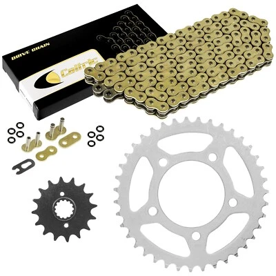 Gold O-Ring Drive Chain & Sprockets Kit for Suzuki GS500E GS500F GS500H 1994-10