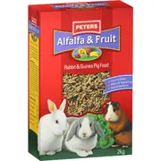 Peters Alfalfa & Fruit Rabbit & Guinea Pig Food 2kg