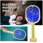 Rechargeable Electric Mosquito Fly Swatter Zapper Racket Bug Insect Killer Lamp