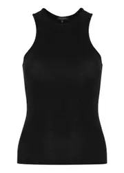 Rag & Bone Lilith Glittered Stretch-jersey Tank - Black - M (UK12 / M) M (UK12 / M)