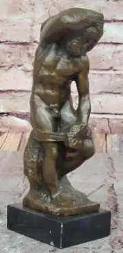 Hand Made Bronze The Slave by Michelangelo Collectible Classic Artwork Decor