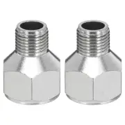 1/8 to 1/4 Air Brush Hose Adapter, 2PCS 1/8" BSP Male to 1/4" BSPT Female