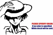 One Piece Monkey D. Luffy Stare Graphic Die Cut decal sticker Car Truck Boat 9"