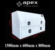 BRAND NEW TOOLBOX 2.5MM CHECKER POWDER COAT TOOL BOX-UTE TRUCK STORAGE-1568HDCPW
