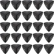 20Pcs Black Corner Brace Decorative Protectors Wrap Angle Edge Guard Cover Brack