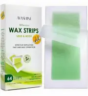 AVASHINE WAX STRIPS LEGS & BODY 64 STRIPS 32 DOUBLE SIDED NEW SEALED BOX