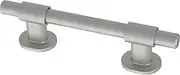 Franklin Brass Adjusta-Pull Bar (5-Pack) Adjustable Cabinet Handles 1-3/8" to 4" Hole to Hole Matte Satin Nickel Kitchen Cabinet Pulls Cabinet Hardware Dresser Drawer Pulls P44364-SNM-B