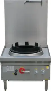 LKK:1 BURNER 17" LOW WATERLESS GAS WOK TABLE - LKK-1B17L