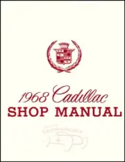 CADILLAC 1968 SHOP MANUAL SERVICE REPAIR BOOK DEVILLE ELDORADO COUPE SEDAN (for: Cadillac)