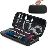 amCase Protective Hard Shell Portable Travel Carry Case for Nintendo Switch 2 2025 Model Console and Accessories (Black)