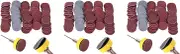 1 Inch 300 Pcs Sanding Discs Pad Kit Round Sandpaper Hook Loop Sander Backer