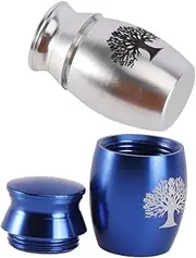 2Pcs Stainless Steel Pet Ashes Urn Exquisite Cinerary Jar for Cat Dog Ash Storage Durable Cremation Keepsake Container for Lasting