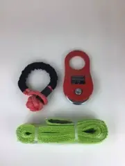 3"X10' Recovery Strap with Rope Shackle and 10 Ton Snatch Block Kit w/ Shipping!