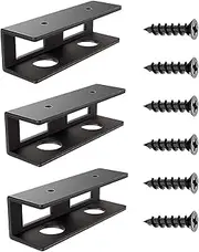 Laptop Holder for Desk Shelf | Stainless Stee Laptop Holder Under Desk | Space-Saving Laptop Storage Holder, Black Laptop Organizer for Tablets, Cable Boxes