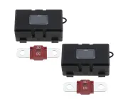 ECSiNG 2PCS ANS Car Fuse Holders & 2PCS High Current Bolt-on Midi Fuses 60A Amp for Cars Trucks Vehicles Caravans Agricultural Machinery