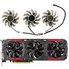 GA81B2U T128010SU For POWERCOLOR RX 570 4GB Red Devil Graphics Card Cooling fan