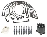 ACDelco Ignition Kit Distributor Rotor Cap Wire Spark Plugs for Chevy Pontiac V8