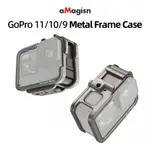 AMAGISN 適用於 GOPRO HERO 9 10 11 配件超輕金屬兔籠 GOPRO11 HERO 11 保護框接