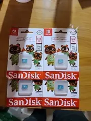 Nintendo Switch 512GB MicroSDXC Animal Crossing Logo Brand New (4 Pack)