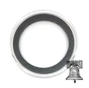 50 Air-tite Coin Holder Capsule Model I Black 38mm Silver Dollar Morgan Storage