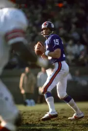 Quarterback Craig Morton New York Giants drops back to pass v the- 1974 Photo 7