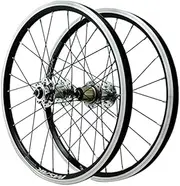 Wheelset 20In Mountain Bike Wheels,MTB Bike Wheel Set V Brake/Disc Brake/Rim Brake Quick Release Double Walled Rim 7 8 9 10 11 12 Speed Road Wheel
