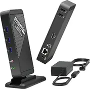 Plugable USB-C Docking Station for Specific Windows MacBook Chromebook and Linux USB-C and Thunderbolt 3 Systems (4K@30Hz/1080P@60Hz HDMI 60W Charging on Supported Systems)