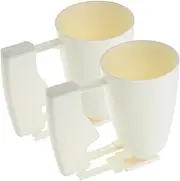 JEWEDECO 2 Pcs Handheld Meatball Pancake Dispenser Cupcake Dough Dispenser Pancake Batter Dispenser Meatball Dispenser with Handle Cake Mixer Dispenser Doughnut Maker Dispenser